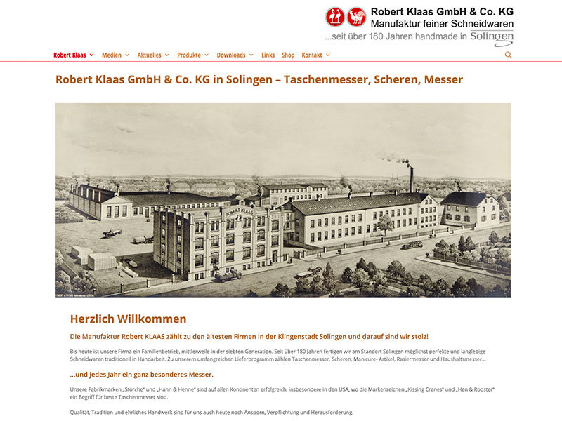 Webdesign für Robert Klaas