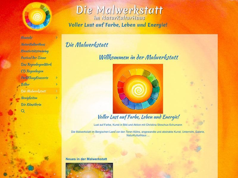 Webdesign für Die Malwerkstatt