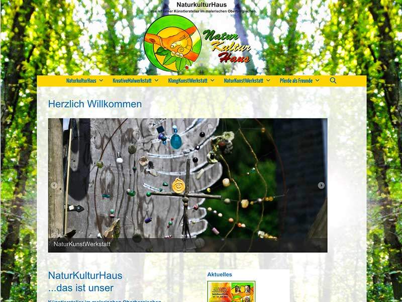 Webdesign für NaturKulturHaus