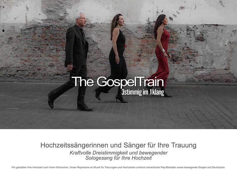 Webdesign für The GospelTrain