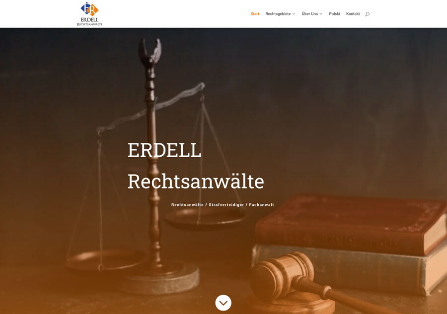 Webdesign für ERDELL Rechtsanwälte in Langenfeld